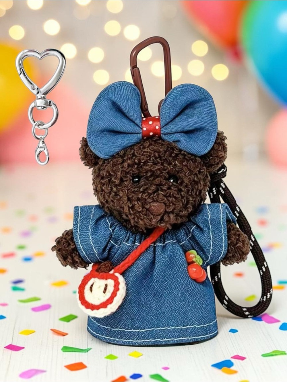 Plush Dog Bag Charm/Keychain - Picture 3 of 4